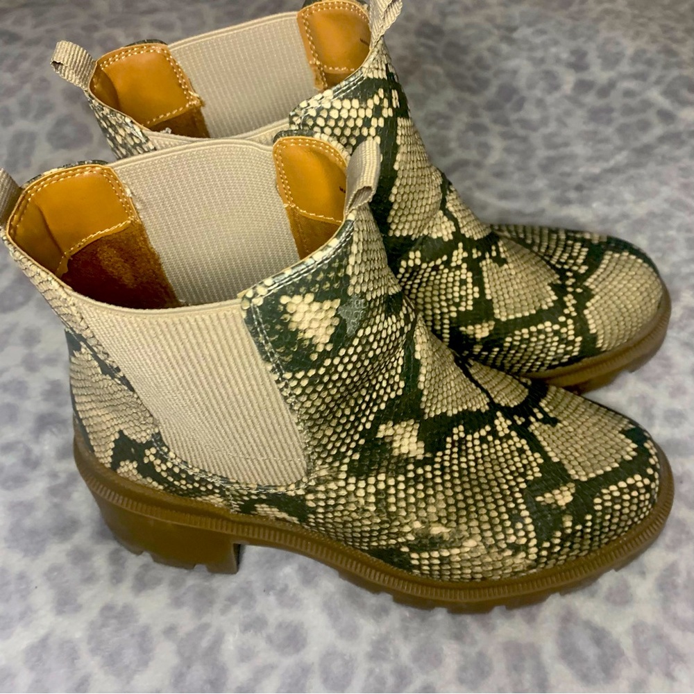 Snakeskin Ankle Boots